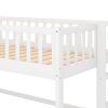 Twin Size Low Loft Bed with Ladder and Slide; White(OLD SKU:WF196418AAK)