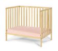 Palmer 3-in-1 Convertible Mini Crib Natural w/ Mattress pad
