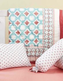5 Pc Crib Quilt Set - Perfect Newborn Gift (COLLECTION: MIAMI)