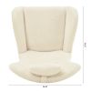 Rocking Chair - with rubber leg and cashmere fabric;  suitable for living room and bedroom