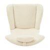 Rocking Chair - with rubber leg and cashmere fabric;  suitable for living room and bedroom