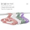 10pcs Kids Clothes Hanger Racks Portable Plastic Display Hangers Windproof Children Coats Hanger Baby Clothing Organizer