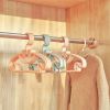 10pcs Kids Clothes Hanger Racks Portable Plastic Display Hangers Windproof Children Coats Hanger Baby Clothing Organizer
