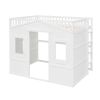 Full Size House Loft Bed With Ladder