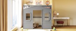 Full Size House Loft Bed With Ladder